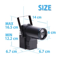 RGBW Mini DMX512 Bühnenlicht Disco Beam LED Pinspot Licht Spiegelkugel Pinspot Leuchten Scheinwerfer