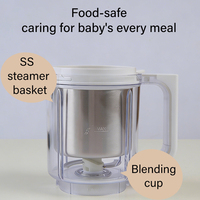 Babyvoedselmaker Stoomkoker Blender Combo Stoommandje Puree 300W Elektrisch Touch Panel Automatische Timer Voedselveilige Materialen OEM Prijs