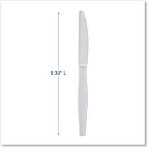 Cuchillo desechable de poliestireno de longitud completa Boardwalk para kits de suministros para fiestas BWK KNIFEHW - Product Image 4