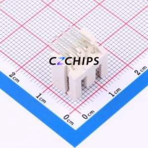 HC-XHD2.54-2x4AW Wire-to-Board Pin Header Bent Lead Through Hole,P=2.5mm Connector 2x4P 2.5mm Right Angle Insert XHD - Product Image 2