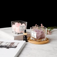 Diffuseur d'aromathérapie carré en pierre de cristal LF-359 WT, diffuseur de parfum sans flamme, décoration d'intérieur, cadeau, huile essentielle longue durée 90-120 jours