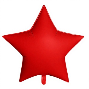 Globo de Mylar Rojo Mate de 30 Pulgadas con Forma de Estrella, Ideal para Decoración de Fiestas de Cumpleaños, Bodas y Baby Showers - Product Image 2