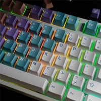 GMK Rainbow Gradient Keycaps 129 Keys Dye Sub PBT Keycap for Mechanical Keyboard With 2U 1.75U Shift GK61 GK64 980