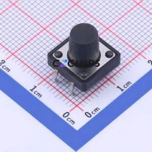 GT-TC152A-H105-L1 Tactile Switch Through hole,12x12mm Switch Single Pole Single Throw Round Button 1.6N Through Hole - Product Image 1