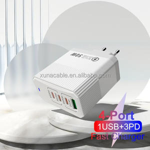 50W Sạc Loại C Cổng Pd 3.0 Nhanh Chóng Sạc USB Điện Thoại Di Động Tường Nhanh Chóng Sạc Cho Samsung S23 Cho iPhone 16 15 14 13 - Product Image 1