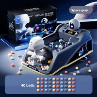 Machine de flipper électronique, jeu de tir spatial avec tableau de scores LED, mini-arcade rechargeable, jouet pour enfants, entraînement de la coordination œil-main