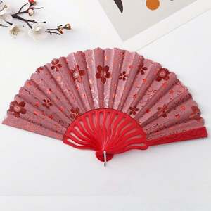 Éventails pliants personnalisés en papier et tissu de bambou avec logo imprimé sur mesure 2025 - Product Image 4