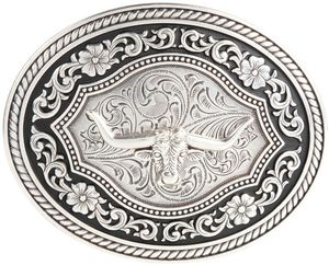 Hebilla de cinturón 3D personalizada cinturón de grabado láser vaquero occidental de alta resistencia hebilla de cinturón de níquel plateado de Metal antiguo para hombres y mujeres - Product Image 1