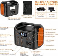 Générateurs solaires de secours, stations d'alimentation portables, batteries au lithium 500W 1000W 3000W, chargeurs portables