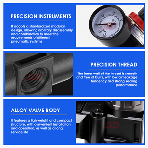 AirTAC AFC1500 AR1500 Actuator Pneumatic Water Oil Separator Models AFC1500M1 AFC1500 Air Pump <strong>Pressure</strong> <strong>Regulator</strong> Valve Filter - Product Image 6
