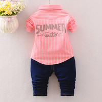 Ensemble de 8 chemisiers et jeans d'automne pour bébé garçon de 2 à 3 ans