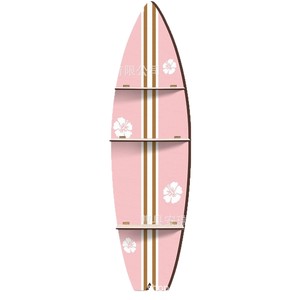 Wooden Surfboard <b>Wall</b> Shelf 3 Tier <b>Hanging</b> <b>Storage</b> Rack For Beach Decor Home Living Room - Product Image 5