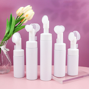 Botella Portátil de 100ml/200ml para Limpiador Facial Espumoso con Cabezal de Cepillo, Botella para Espuma Limpiadora Facial - Product Image 2