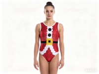 Justaucorps de gymnastique rouge Mystique en strass, brillant, pour entraînement et performance, en Spandex/Nylon, avec logo personnalisé, pour enfants et filles - Fournisseur d'usine