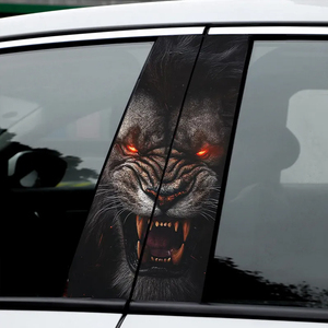 Cubiertas Personalizadas para Pilar de Ventana de Coche con Diseño de Dibujos Animados en 3D, Accesorios de Logotipo ABS Impermeables, Adhesivos Decorativos para Coche - Product Image 4