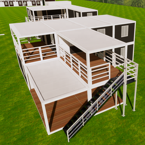 <span class=keywords><strong>Appartement</strong></span> complet <span class=keywords><strong>meublé</strong></span>, maison préfabriquée à deux étages en conteneur, maison préfabriquée en kit avec salle de bain et cuisine, fabriquée en Chine - Product Image 2