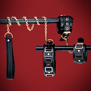 Venta caliente Adulto Sexo Bondage Kit Set Negro Tentación Pareja <span class=keywords><strong>Cama</strong></span> Atada Bondage Set - Product Image 2