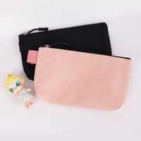 Étui à crayons en toile de dessin animé personnalisé grande fermeture à glissière en nylon pour papeterie sac de maquillage stockage cosmétique utilisation de cadeaux