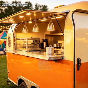 Commercial Grade Restaurant Fully Equipped Mobile Kitchen CE Certified Pasta Italian Pizza Trailer - Product Image 1