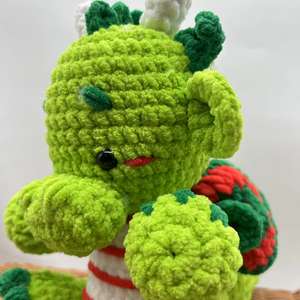 Gros Vert Couleur Main Crochet En <span class=keywords><strong>Peluche</strong></span> Fil Jouets Yeux De Sécurité <span class=keywords><strong>pour</strong></span> Enfants Amigurumi Animaux Personnalisés ou Poupées - Product Image 4