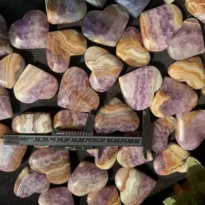 Wholesale Uruguay Natural Beautiful Amethyst Agate Diamond Heart Healing Stones