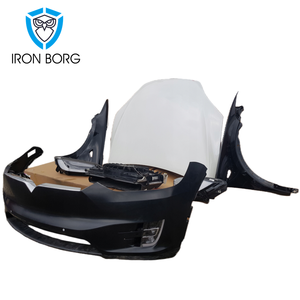 Per il 2015-2022 <span class=keywords><strong>Tesla</strong></span> <span class=keywords><strong>Model</strong></span> <span class=keywords><strong>X</strong></span> MX gruppo paraurti anteriore parafango pannello ala cappuccio fari a LED fari ventola di raffreddamento del radiatore fari - Product Image 2