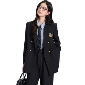 Women's Suit Set Gray Solid Color Polyester Anti-Wrinkle Casual Workwear Formal Wear - Product Image 5