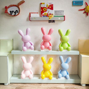 โมเดลกระต่ายมินิ 3 มิติ แบบเรซิ่นติดหลังแบน ของตกแต่งที่ดีที่สุดสำหรับทำกิ๊บติดผม - Product Image 3