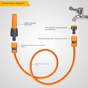 Pistola pulverizadora directa multifuncional para lavado de autos, riego de jardín, boquilla de riego de flores familiares de plástico para <span class=keywords><strong>Amazon</strong></span> transfronterizo - Product Image 2