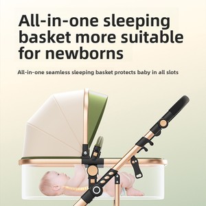 Conjunto <span class=keywords><strong>de</strong></span> Cochecito y <span class=keywords><strong>Silla</strong></span> <span class=keywords><strong>de</strong></span> <span class=keywords><strong>Auto</strong></span> 3 en 1 <span class=keywords><strong>de</strong></span> Lujo para Bebés, con Diseño Plegable, Marco <span class=keywords><strong>de</strong></span> Aleación <span class=keywords><strong>de</strong></span> Aluminio, Cojín <span class=keywords><strong>de</strong></span> EVA, para Niños <span class=keywords><strong>de</strong></span> 0 a 3 Años - Product Image 5