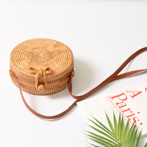 2023 Vietnam Rattan Beach <strong>Bag</strong> Natural Rattan <strong>Wicker</strong> <strong>Bag</strong> Hand Woven Straw Beach <strong>Bag</strong> for Girl - Product Image 5