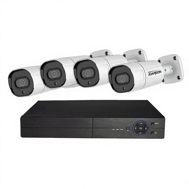 HongGlobal 4MP 4CH Dome IP POE NVR Home Security Camera System with Cloud Storage Wide Angle Motion Detection & Night Vision