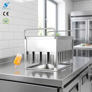 Molde de Acero Inoxidable para Helados con Forma Personalizada, Reutilizable, para Hacer Helados Caseros, Herramienta para Postres Congelados - Product Image 1