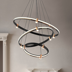 โคมไฟระย้าสไตล์นอร์ดิก โพสต์โมเดิร์น มินิมอล สำหรับห้องนั่งเล่น ห้องรับประทานอาหาร ห้องนอน ทรงกลม ขนาดกลาง - Product Image 4