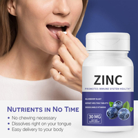 Compléments alimentaires personnalisés en comprimés de zinc pour adultes, bénéfiques pour la gestion de l'énergie
