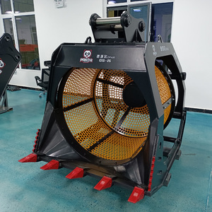 Rotary Screening <strong>Bucket</strong> for Scrap Metal Removal Debris Excavation and <strong>Fill</strong> Hydraulic Screening <strong>Bucket</strong> Screens Out Soil Debris - Product Image 5