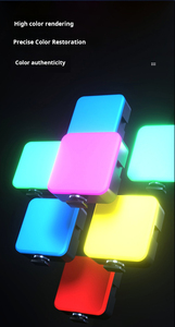 <span class=keywords><strong>Mini</strong></span> anneau lumineux LED RGB portable pour la photographie de selfies et le maquillage, lumière de poche RGB pour le streaming en direct - Product Image 5