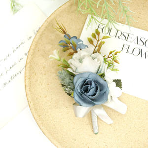 Accesorios nupciales de la boda Pin Broche Flor artificial <span class=keywords><strong>Prom</strong></span> Dama DE HONOR Ramillete Boutonniere Novia Novio Ramilletes - Product Image 1