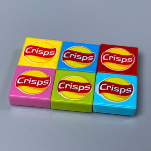 Blocs de construction MOC en forme de bonbons, jouets, snacks, pommes de terre, chocolat, pop-corn, pizza, hamburger, pain, biscuits et boissons - Product Image 5