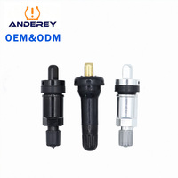 ANDEREY Nouveau capteur de pression des pneus programmable 315 MHz 433 MHz TPMS, remplacement universel pour 98% des modèles de véhicules, garantie 1 an