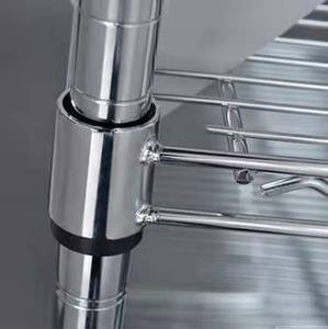 Estantes de malla de alambre cromado Mracking, estantes de almacenamiento de almacén y taller móvil para vehículos de clasificación exprés de comercio electrónico - Product Image 5