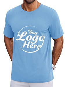 Camisetas básicas de secado rápido para hombre, camisetas ligeras de algodón de manga corta con cuello redondo para gimnasio e informales - Product Image 2