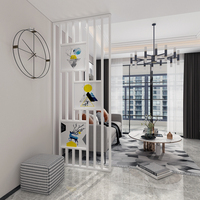 Foshan Panneaux d'écran modernes en acier inoxydable de haute qualité Design contemporain Cloison moderne en métal Séparateur de pièce mobile