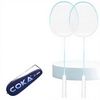 Raquette de badminton en ferroalliage avec un grand sweet spot, poignée antidérapante absorbant les chocs, légère, idéale pour les débutants
