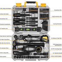 Ensemble d'outils à main professionnels OEM de 100 pièces avec étui rigide en acier, outils de réparation multifonctionnels pour la maison et l'atelier