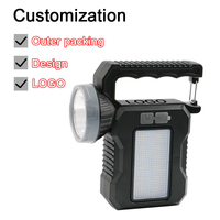 Lampe de poche solaire TOACH, lampe de poche étanche pour l'extérieur, lampe de poche de camping, torche solaire