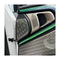 Grille de protection d'enceinte de luxe en acier inoxydable avec éclairage d'ambiance LED pour X3 G45 2024-2025 Or/Argent, ensemble complet de 8 pièces