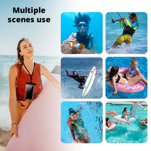 <strong>Waterproof</strong> PVC Phone Pouch Universal Mobile <strong>Bag</strong> for <strong>Smartphones</strong> Clear Design - Product Image 3