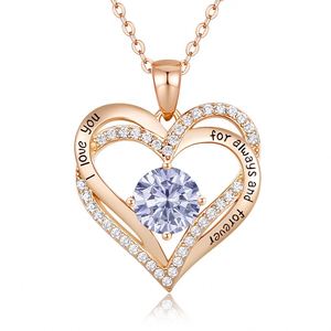 Collana con Catena a Cuore in Ottone, Placcatura in Oro Rosa, Incisione Laser Profonda su Acciaio, Prezzo di Fabbrica Diretto per Grossisti - Product Image 5