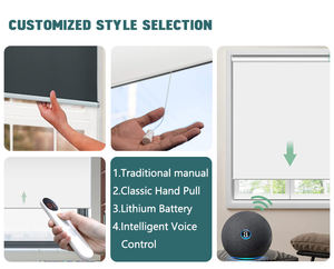 للبيع بالجملة من Pufeike تصميم عصري عمودي بنافذة فرنسية مدمجة بالمنزل شكل زنبرك غرفة نوم تقنية سادة - Product Image 5